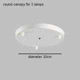 Triple Minimalist Glass Ball Chandelier