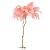 Pink Feather Lamp