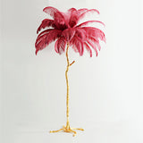 Red Feather Lamp