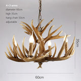 Deer Antler Chandeliers Dark
