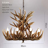 Deer Antler Chandeliers Dark