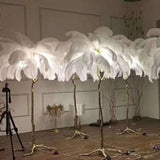 Golden Feather Lamp
