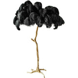 Black Feather Lamp