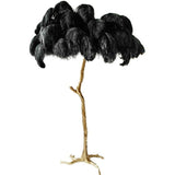 Black Feather Lamp