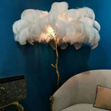 Black Feather Lamp