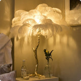 Black Feather Lamp