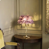 Black Feather Lamp