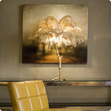 Black Feather Lamp